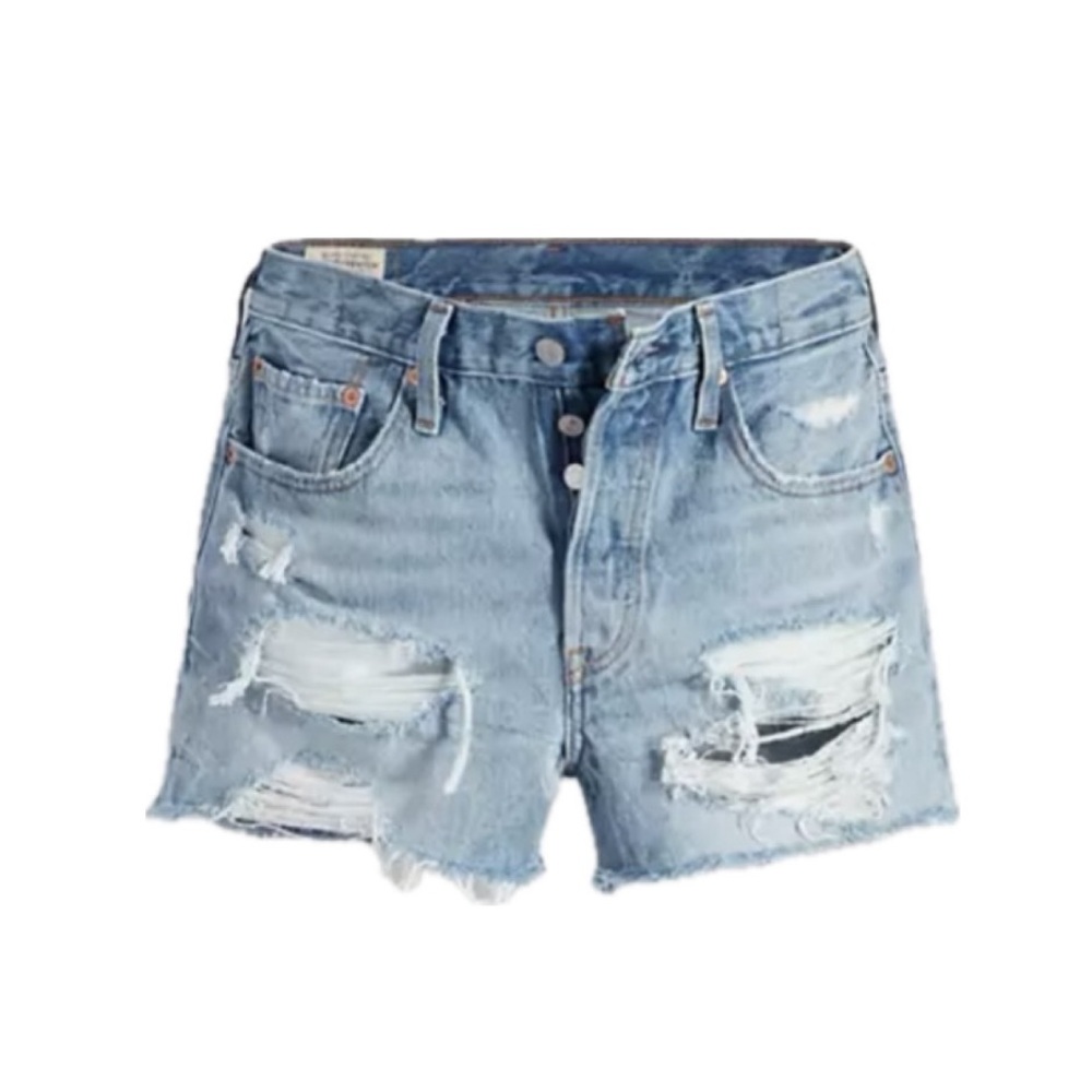 Levi’s 501 Original fit high rise women’s shorts - blue